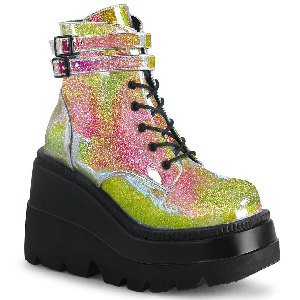 Bottines Demonia Shaker 52 Vegan Cuir Femme - Multicolore 20438-VKTM